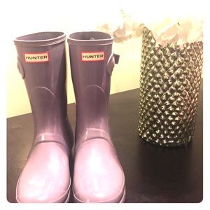 Hunter Boots: Lavender Short Rain Boots